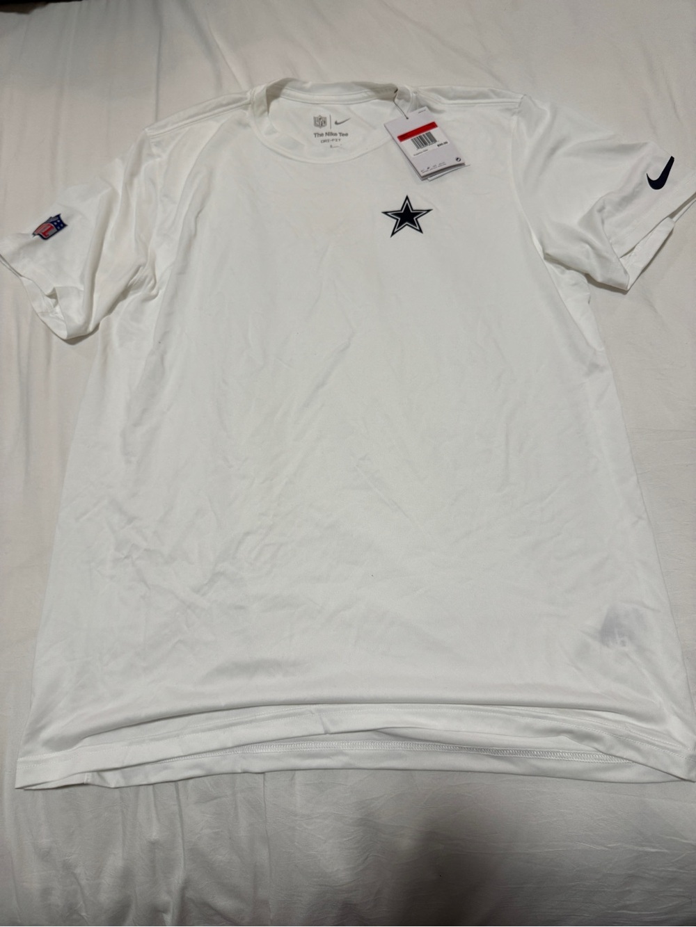 Nike White Dallas Cowboys Short-Sleeve Logo Tee